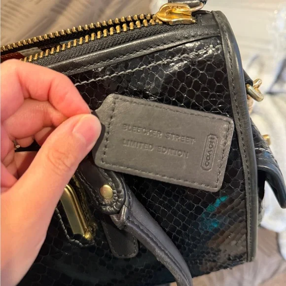 Coach 2008 Black Barrett Bag - Picture 8 of 12